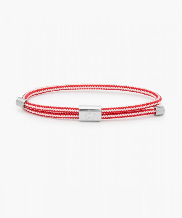 Bracelet "Little Lewis" - Raspberry / white