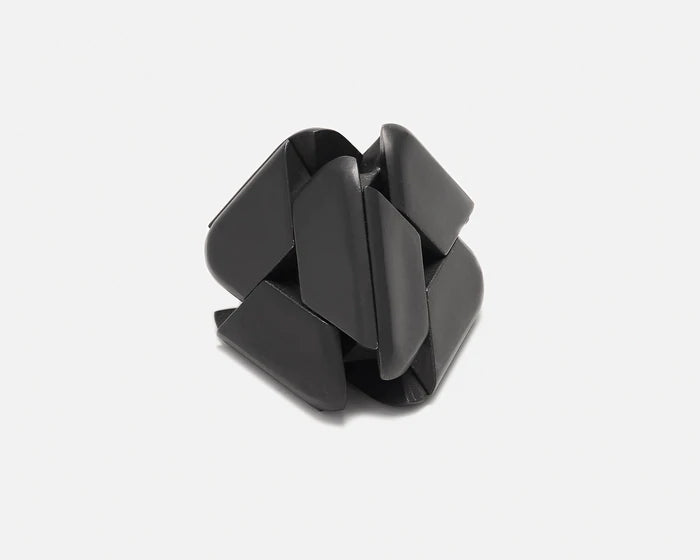 Tetra steel puzzle with black PVD finish