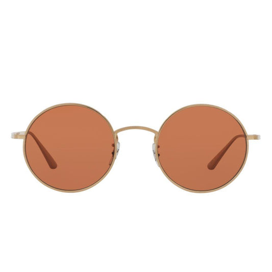 Oliver Peoples After Midnight in Brushed Gold + Pink lens