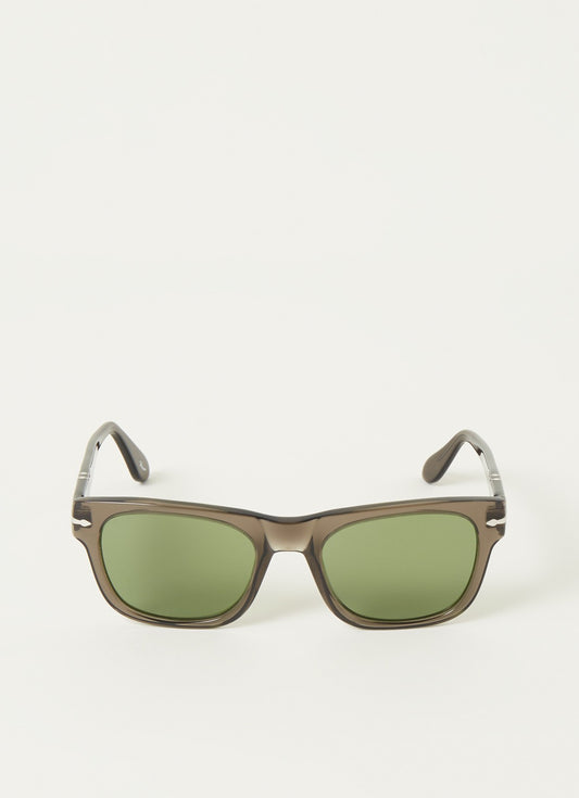 Persol - PO3269S Square Sunglasses - Opal/Green 