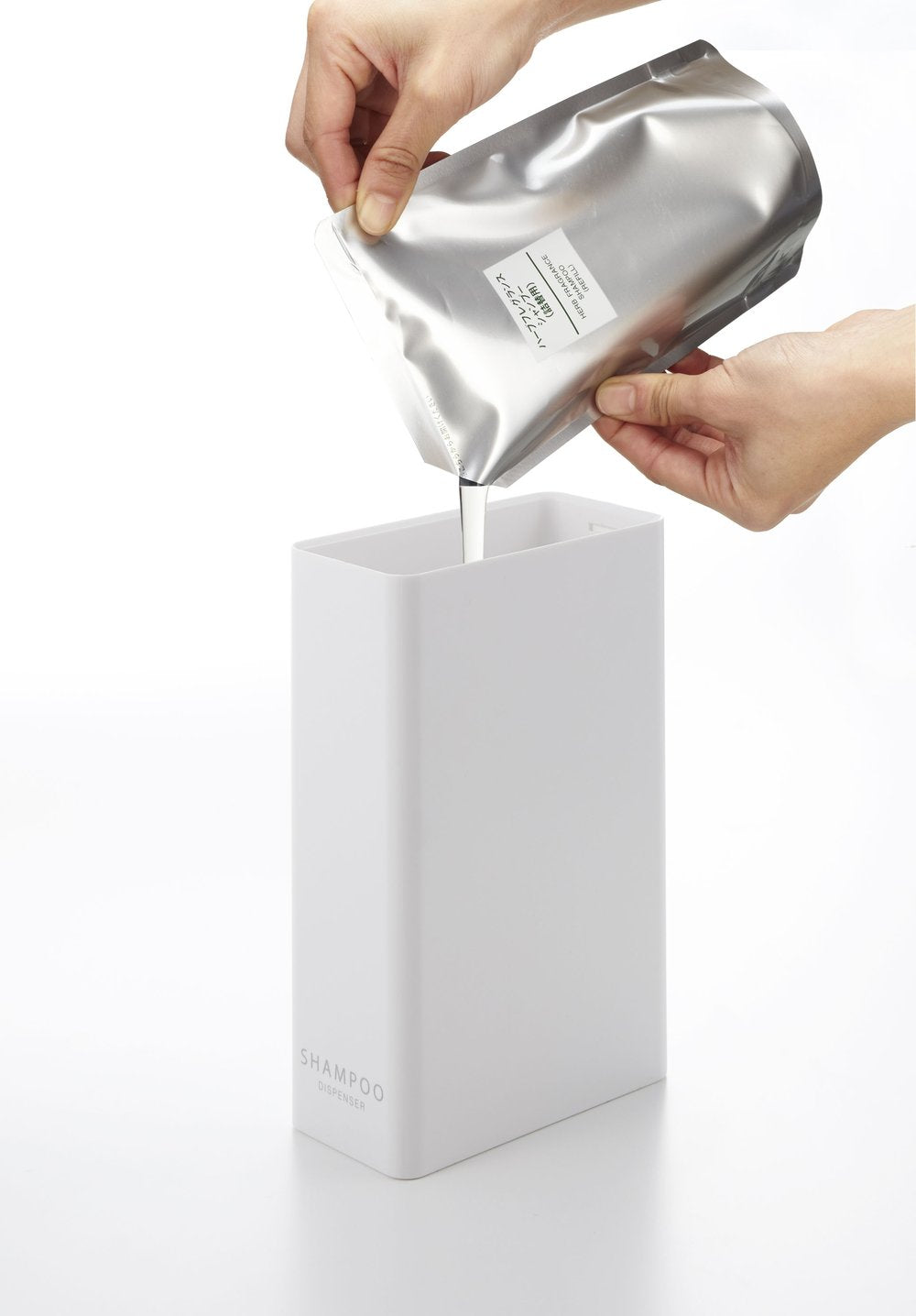 Yamazaki | Distributeur de shampoing - Plastique blanc