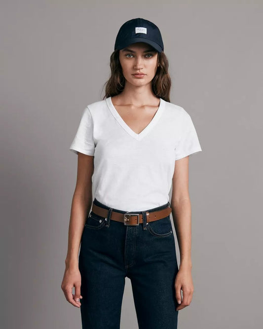Rag & Bone Femme  Collection Permanente - T-shirt col V - Blanc