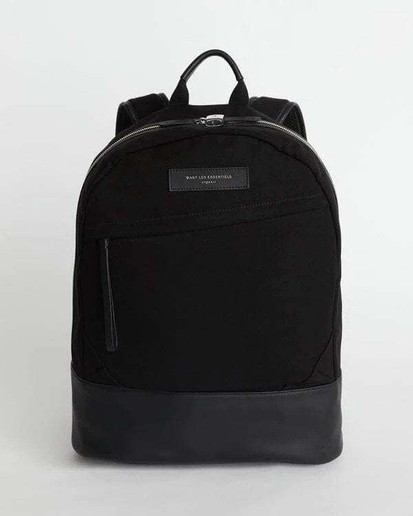 WANT Essentials - KASTRUP 2.0 BACKPACK IN WANT ORGANIC COTTON - Black