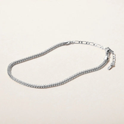 Jenny Bird - Brass Anklet Dipped in Sterling Silver