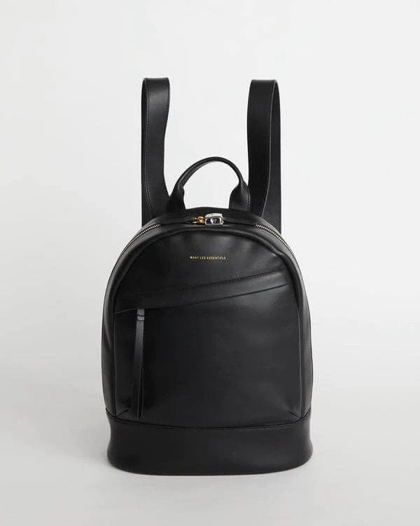 WANT Les Essentiels - SAC À DOS Mini PIPER EN cuir - Noir