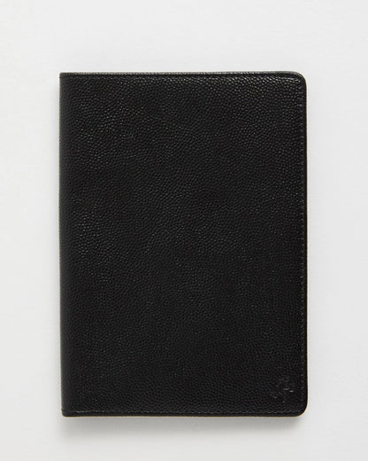 WANT Les Essentiels - ÉTUI POUR PASSEPORT PEARSON EN CUIR CAVIAR - Noir