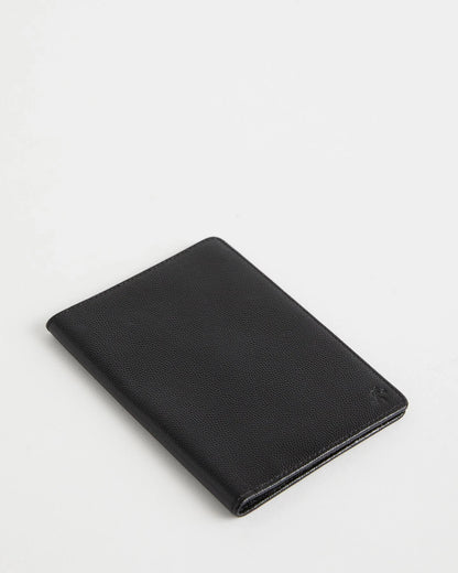 WANT Les Essentiels - ÉTUI POUR PASSEPORT PEARSON EN CUIR CAVIAR - Noir