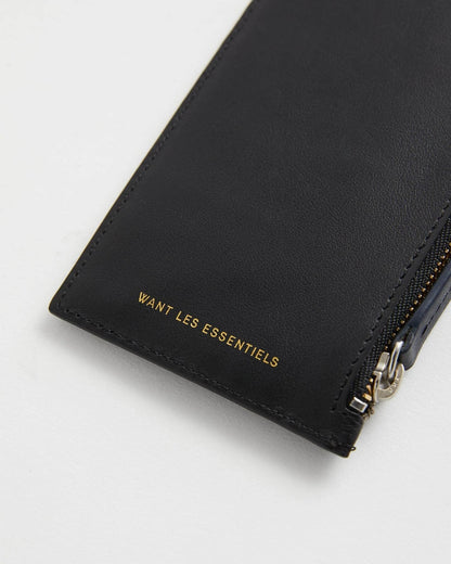 WANT Les Essentiels - Porte-cartes zippé Adano  - Noir