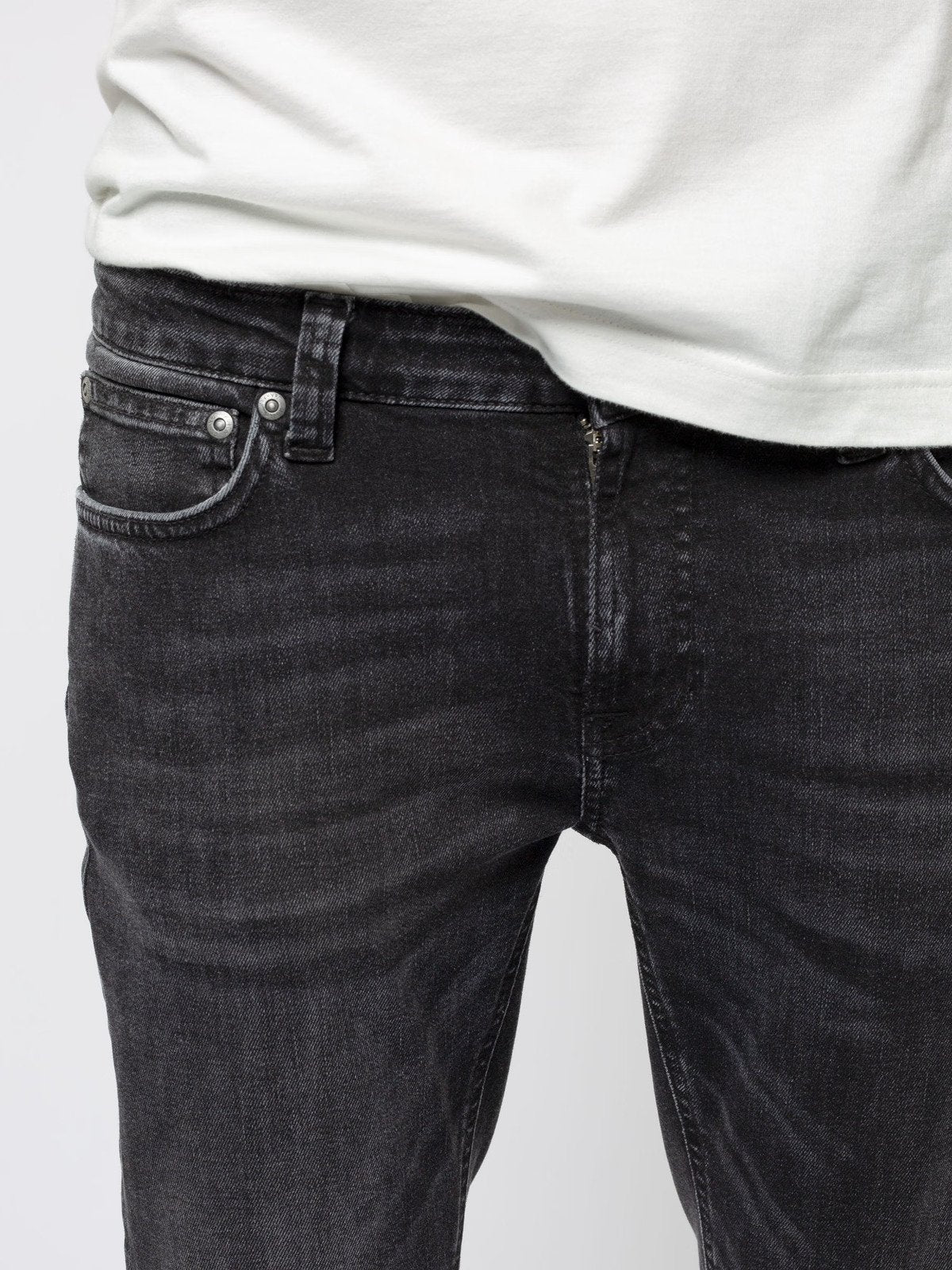 Nudie jeans - Skinny Lin jeans - Worn black – boutiquetozzi