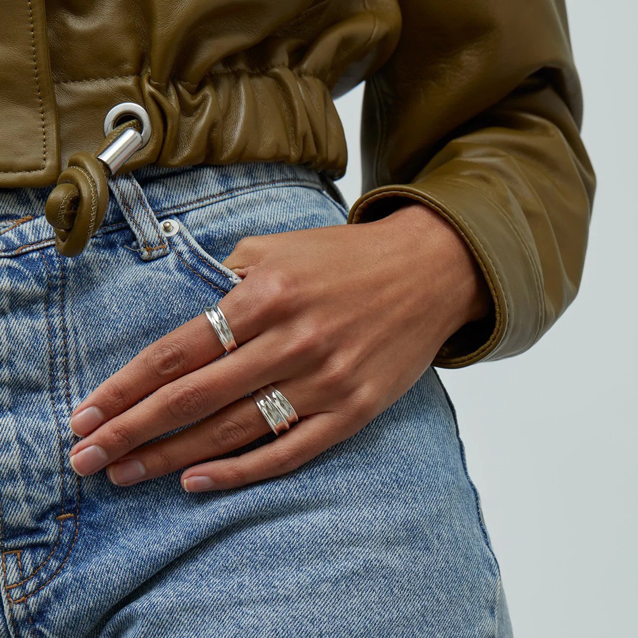 Jenny Bird - ''Double Dune'' Rings - Silver