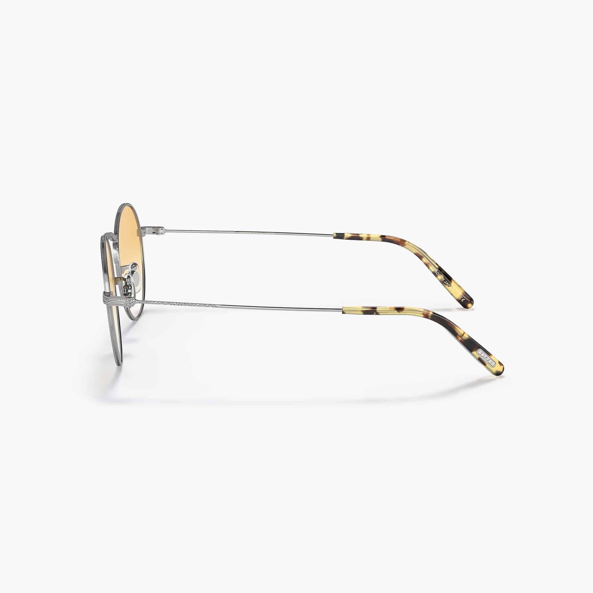 Oliver Peoples - Weslie Sun Round Sunglasses - Silver/ Shaded Yellow –  boutiquetozzi