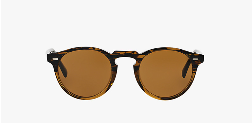 Oliver Peoples Gregory Peck Sun in Tortoise + Brown Lens