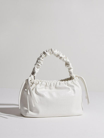 HVISK - Le sac Arcadia Matte Croco - blanc