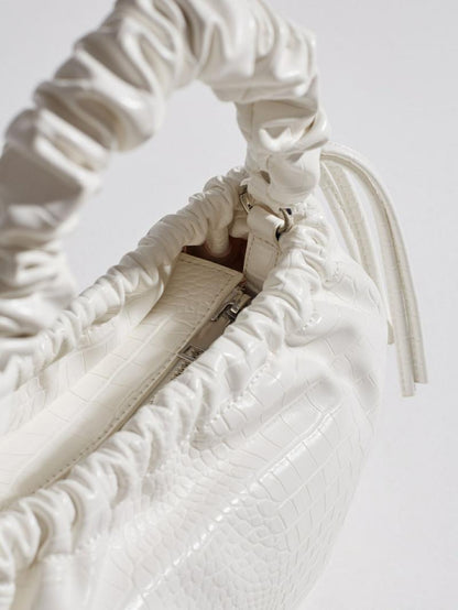 HVISK - Le sac Arcadia Matte Croco - blanc