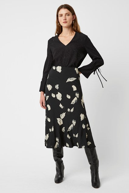 Great Plains - ''Winter Umbra Midi Skirt'' - Black 
