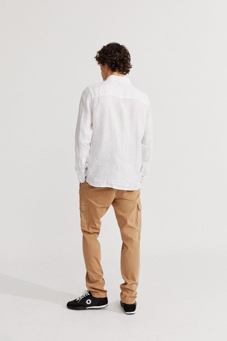 ECOALF - "MALIBU" linen shirt - White