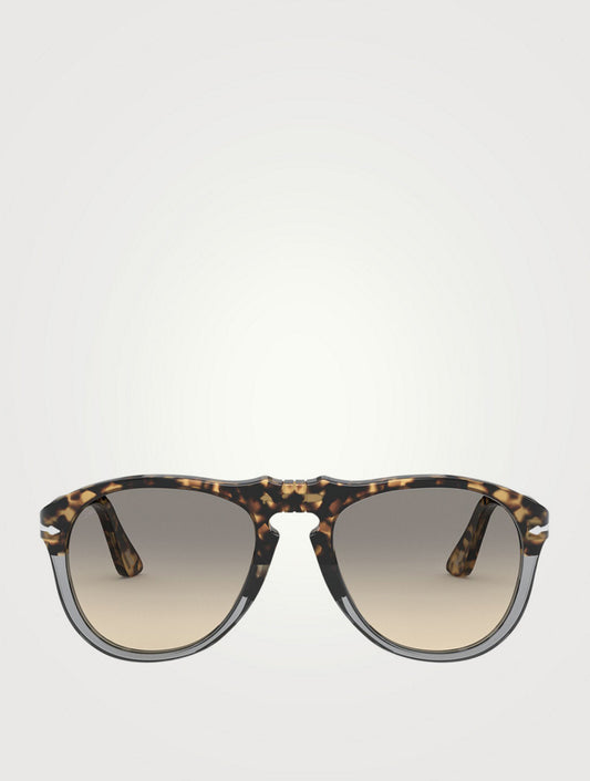 Persol - Aviator sunglasses 649 - Tortoise brown, gradient gray 