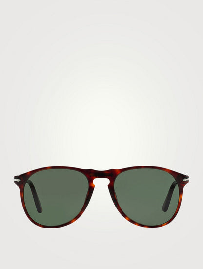 Persol - PO9649S Aviator Sunglasses - Havana / Green 