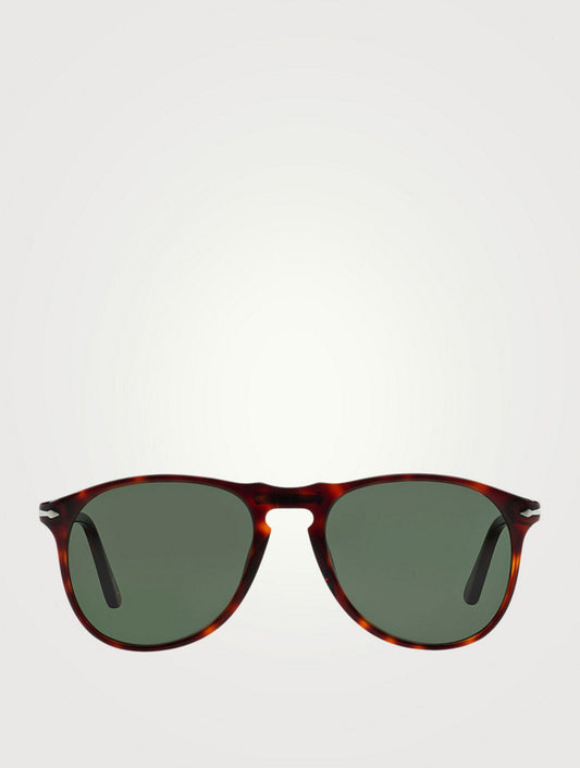 Persol - PO9649S Aviator Sunglasses - Havana / Green 