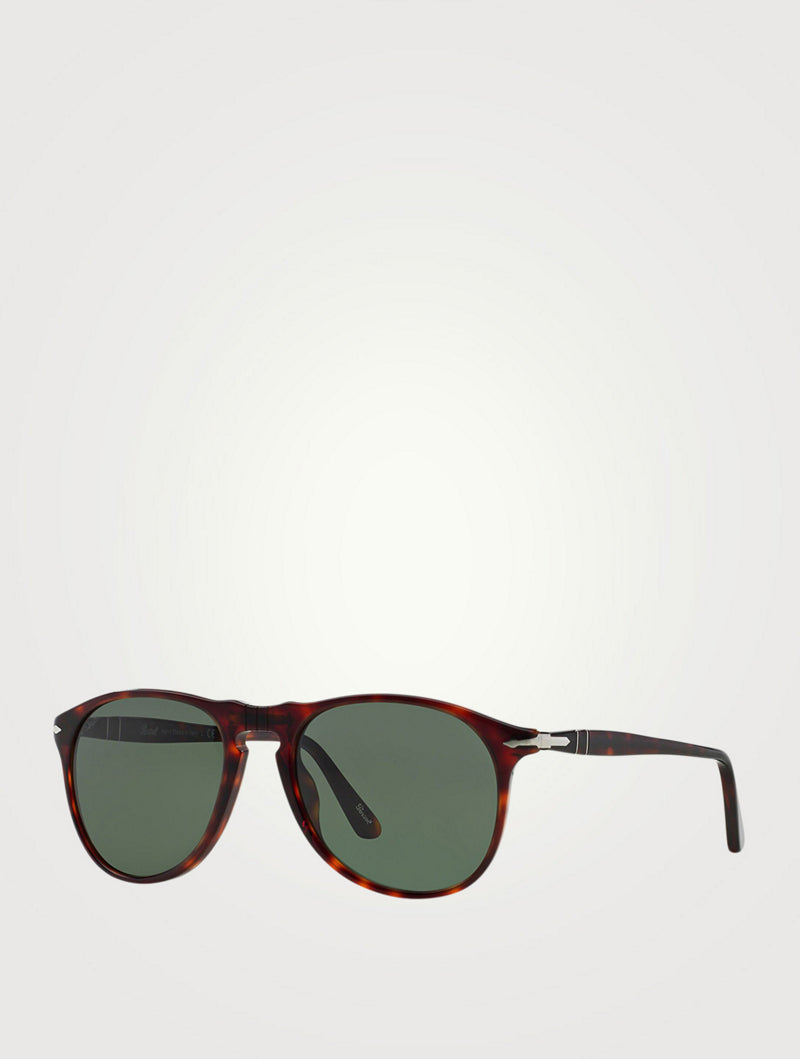 Persol - PO9649S Aviator Sunglasses - Havana / Green 