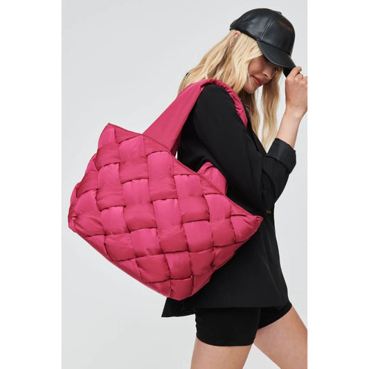 Sol &amp; Selene - "Intuition East West" Tote - Magenta