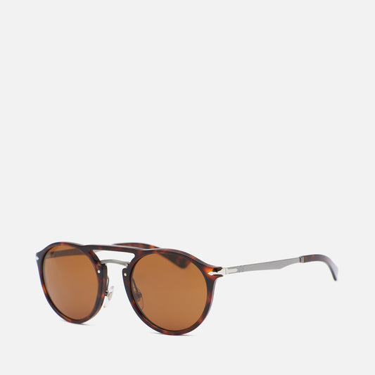 Persol - PO3264S round sunglasses - havana / brown 