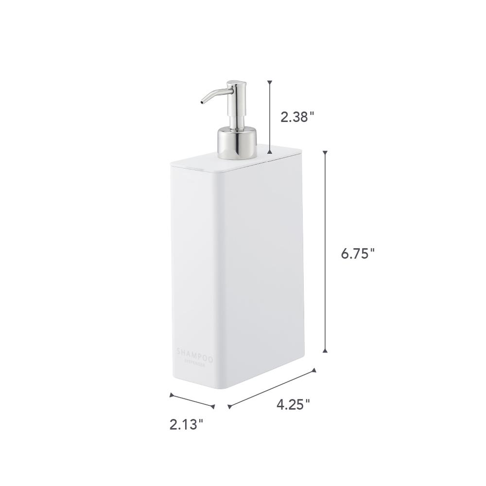 Yamazaki | Distributeur de shampoing - Plastique blanc