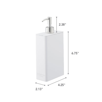 Yamazaki | Distributeur de shampoing - Plastique blanc