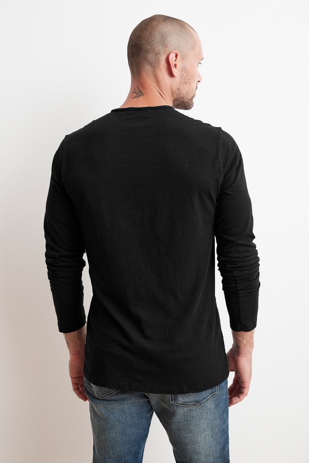Velvet - T-Shirt en coton Simeon - Noir